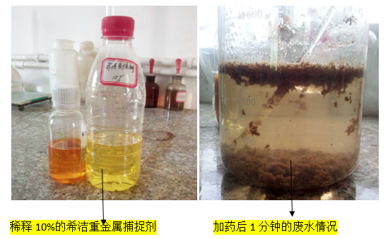 重金属捕捉剂实验效果-AGGAME环保